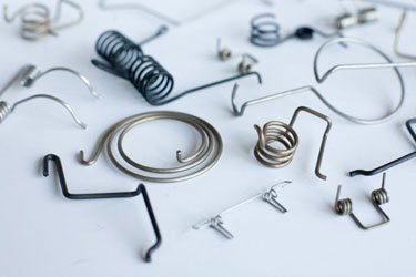 range of leg springs and wire bending parts
