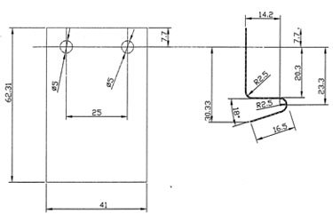 construction plan of a leaf spring